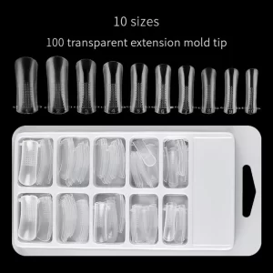 100pcs-Stiletto-shape-poly-gel-mold-nail-tips-1
