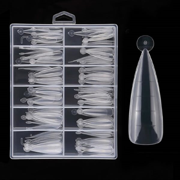 120pcs-Stiletto-shape-poly-gel-mold-nail-tips-2