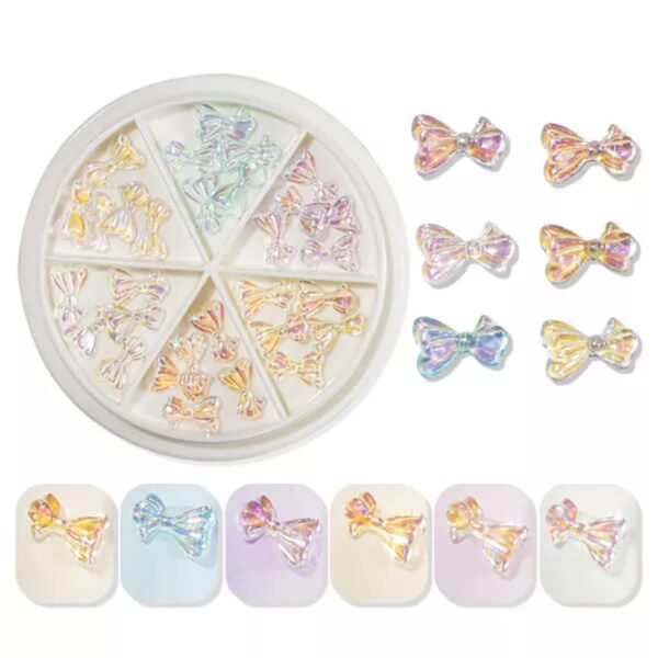 Nail Accessories: Aurora Bow Charms Wheel