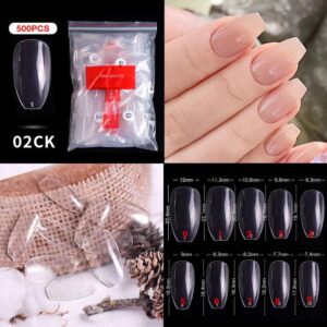 bombastic-nail-art-500pcs-10-sizes-false-nails-press-on-nails-02ct-clear-medium-coffin