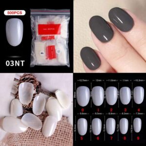 bombastic-nail-art-500pcs-10-sizes-false-nails-press-on-nails-03nt-natural-small-oval