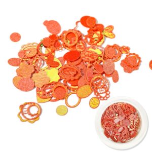bombastic-nail-art-hollow-neon-wooden-slices-resin-shape-for-nail-extension.-orange-red