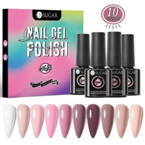 UR-Sugar-uv-led-Gel-Nail-Polish-Set-of-10pcs-Nude-Collection